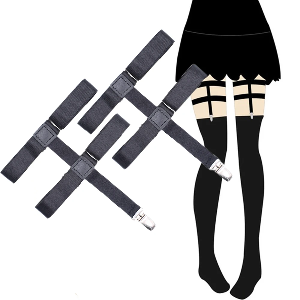 Чулки женские нескользящие 1 пара подвязка Готическая г. противоскользящие пояс