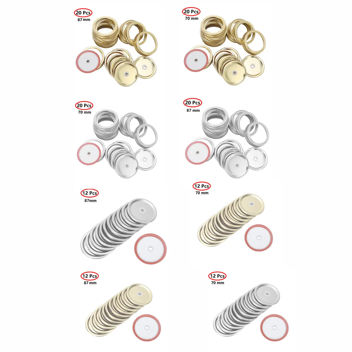 Полированная жестяная банка с соломинкой крышки набор многоразовые для хранения