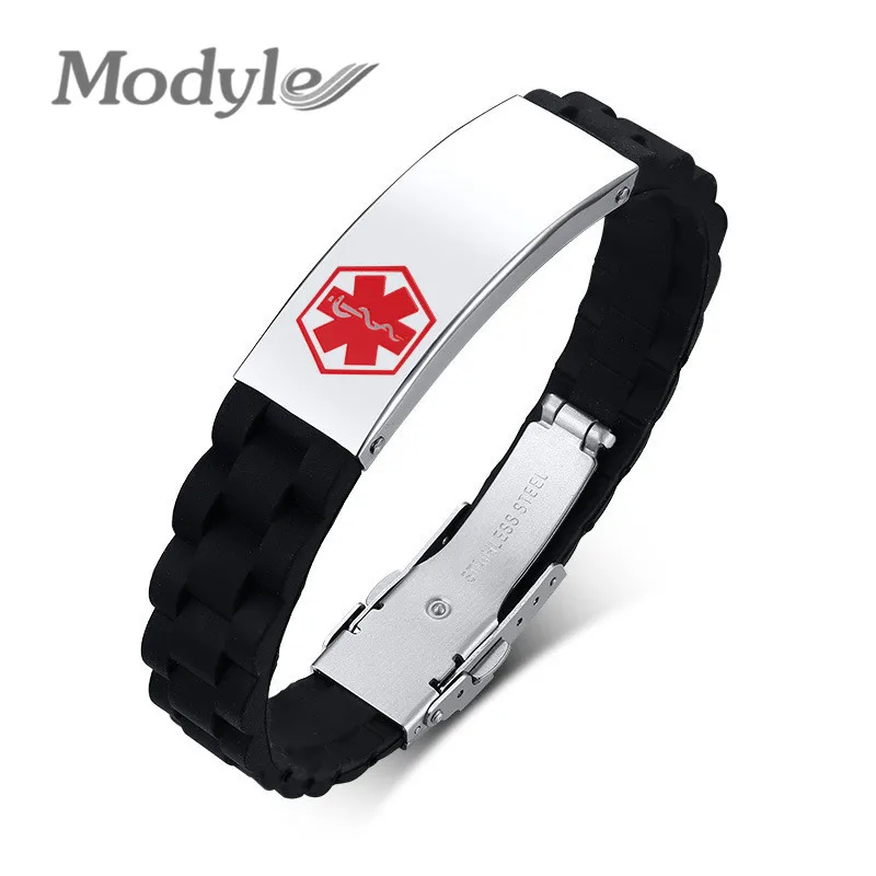 Браслет для мужчин и женщин Mostyle медицинский браслет с гравировкой