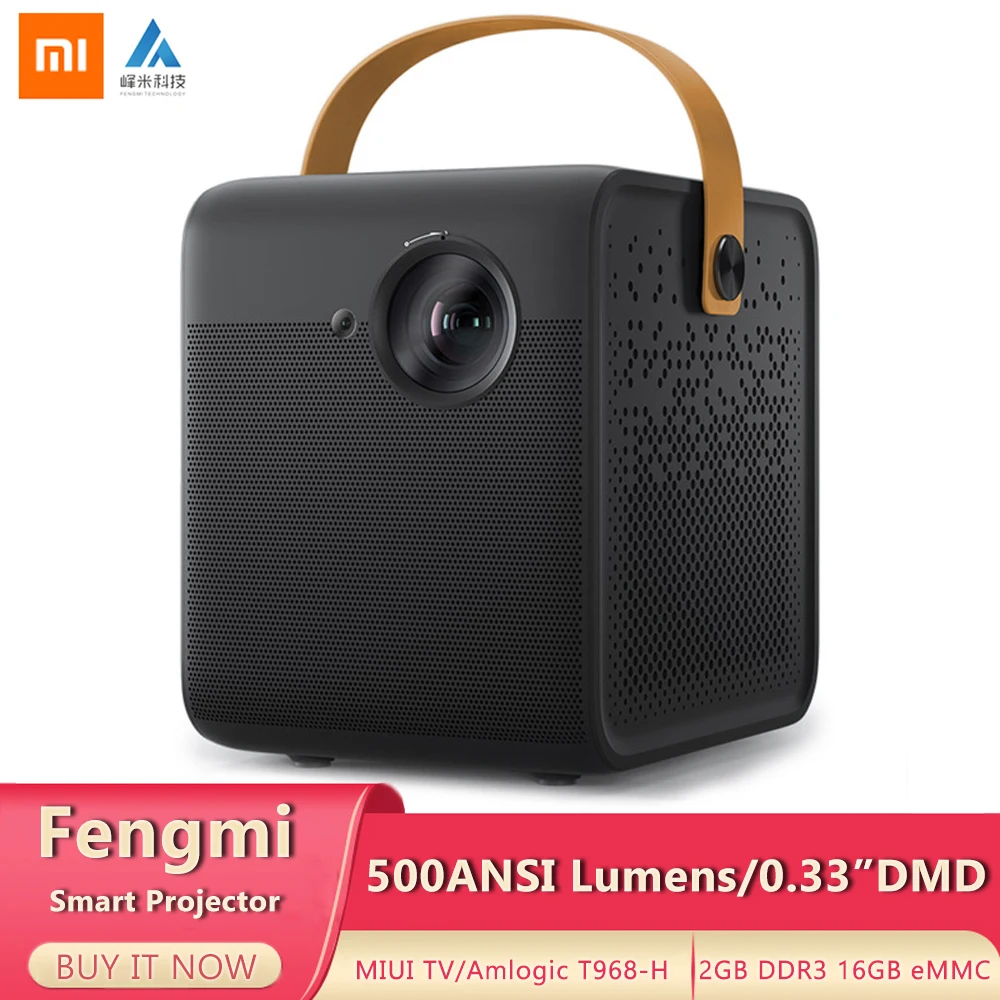 Xiaomi Fengmi Умный домашний кинотеатр боковой проектор ТВ Full HD 1080P 550ANSI люменов Android