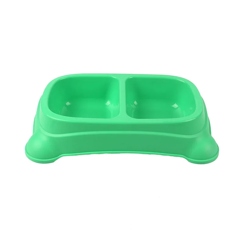 

Lechuang pet bowl non-slip candy color cat rice bowl double bowl dog tableware easy to clean pet feeding waterer