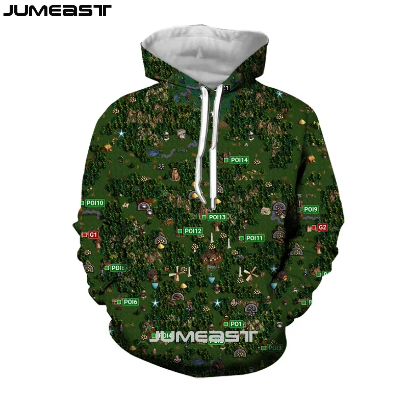 Бренд Jumeast Мужская и Женская толстовка с 3D принтом Классическая игра спортивный