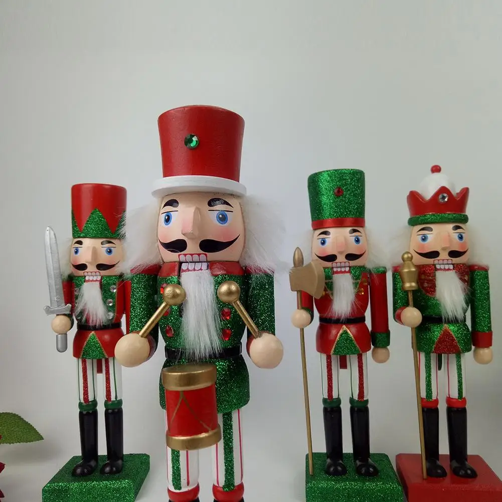 38 см новые Щелкунчик кукольные деревянный кукла солдат в рождественском стиле