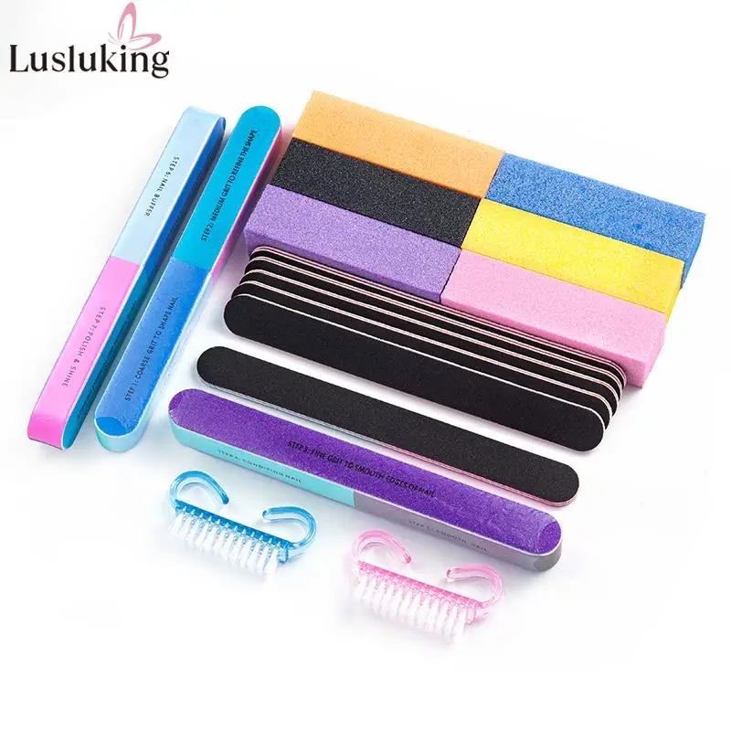 

17pcs/set Nail Art Buffer Buffing Sanding Files Acrylic Pedicure Manicure Polish Nail Buffer Buffing Block Nail File Tools