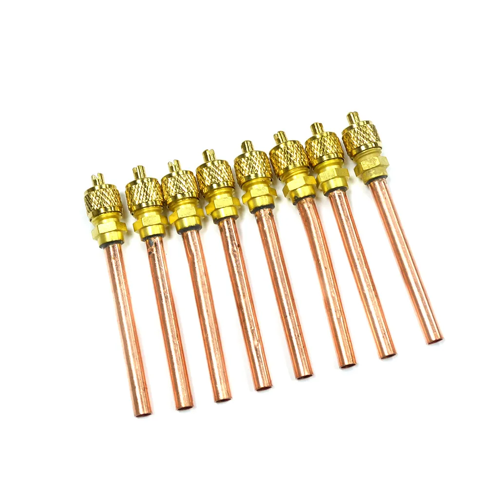 Клапан Шредера комплект 10шт. заправочный сервисный штуцер Медь 0 6*0.05*5cm - купить по
