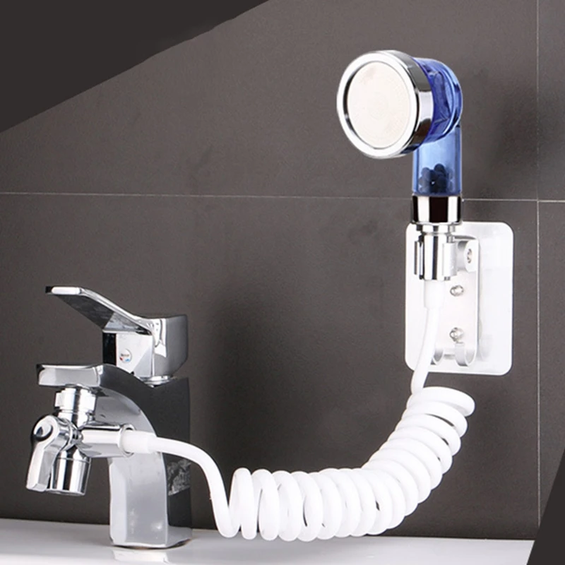 

2021 New Detachable Sink Shower Extension Head Set Adjustable Quick Connect Faucet Hand