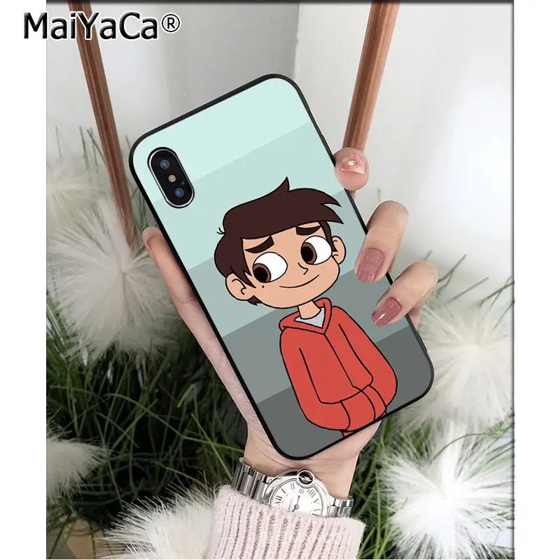 A12 MaiYaCa STAR VS THE Force OF EVIL мягкий, силиконовый, из ТПУ черный чехол для iPhone X XS MAX 6 6S 7 7plus 8 8Plus 5 5S XR - Цвет: A12