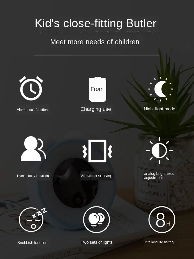 

Time LED Nightlight Rechargeable Alarm Clock Baby Feeding Breastfeeding Children Harness Time Confinement Creative Table Lamp