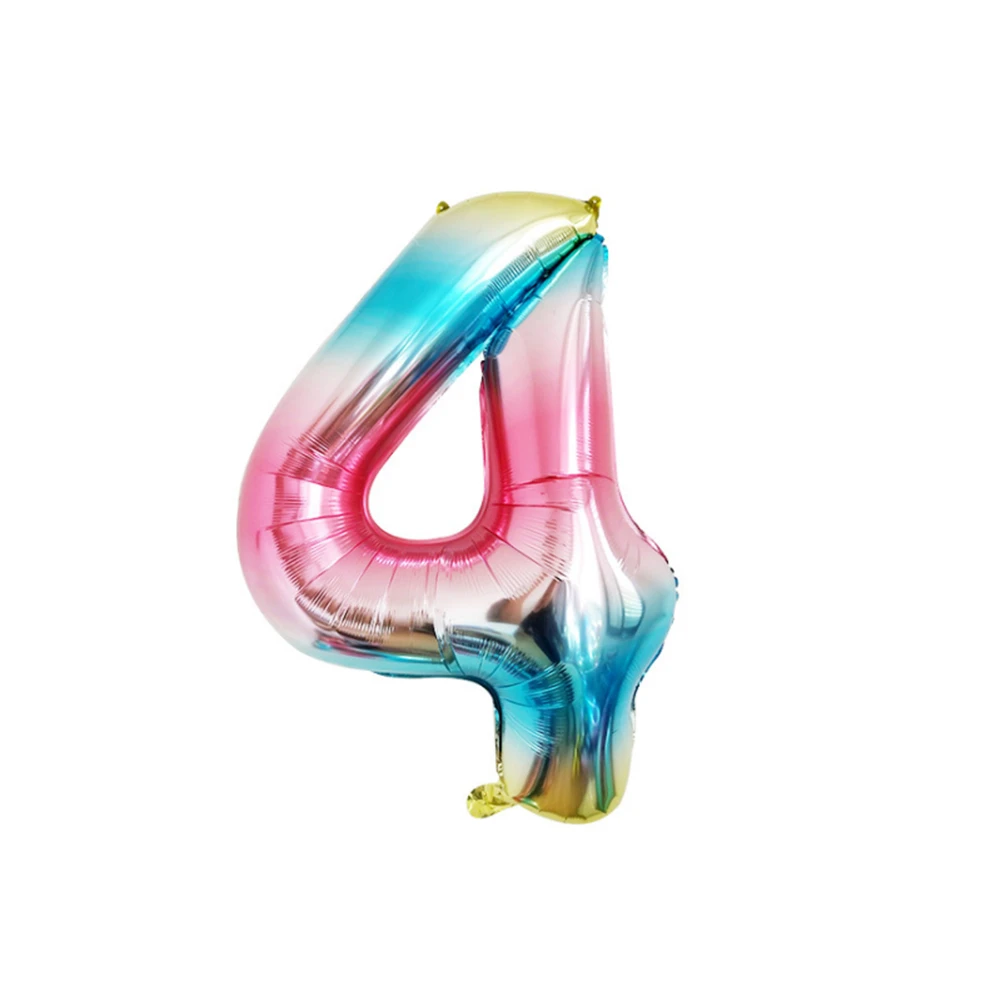 40 дюймов Большой фольги День рождения Воздушные гелиевые воздушные шары цифры с