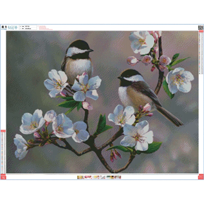 Алмазная 5D картина натуральные птицы круглые алмазные 3d картины сделай сам