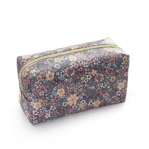 floral PURDORED 1 шт. Женская мультяшная косметичка для макияжа с изображением рыбки утки Цветочная косметичка Водонепроницаемая косметичка для животных органайзер для путешествий Прямая поставка - Цвет: floral