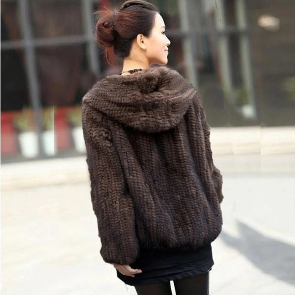 Горячая Распродажа вязанные колготки из натурального меха норки пальто с