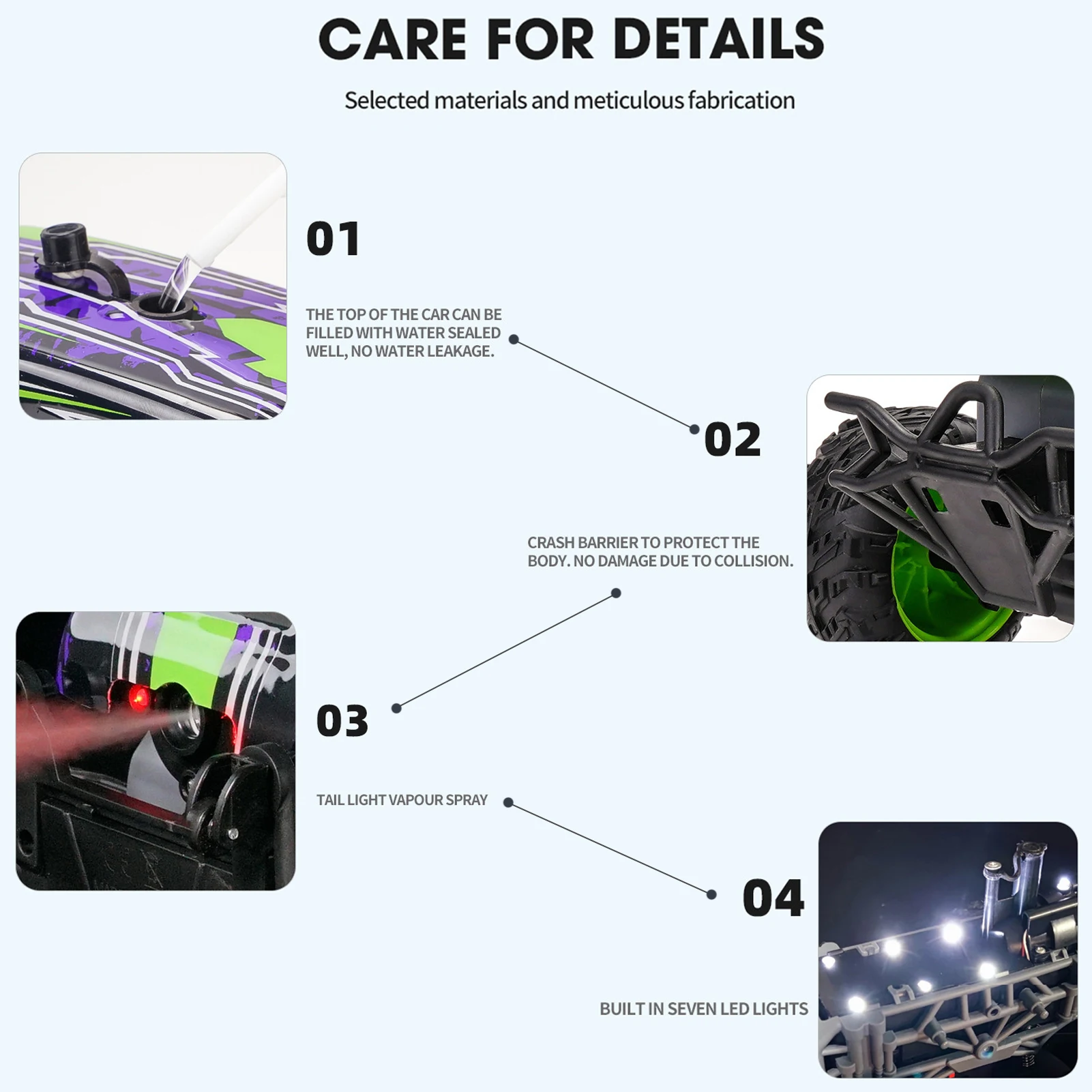 Распылитель Радиоуправляемый автомобиль 1/18 2 4 ГГц трюковая машина с