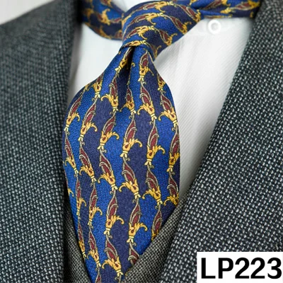 LP223 Классические разноцветные мужские галстуки с геометрическим рисунком Пейсли, шелк,, уникальные, ручная работа - Цвет: LP223