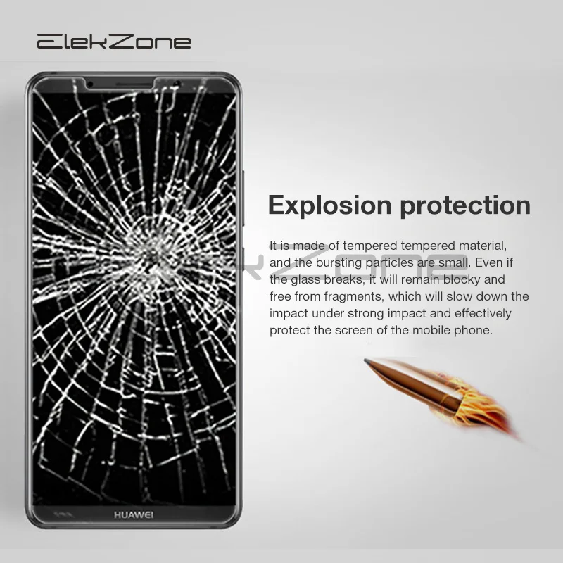Закаленное стекло 9H с нанопокрытием для экрана телефона Защитная пленка Huawei Mate 10