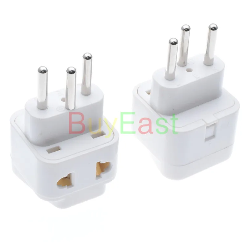 1 шт. универсальный для Швейцарии Заземленный дорожный адаптер 2 полосная