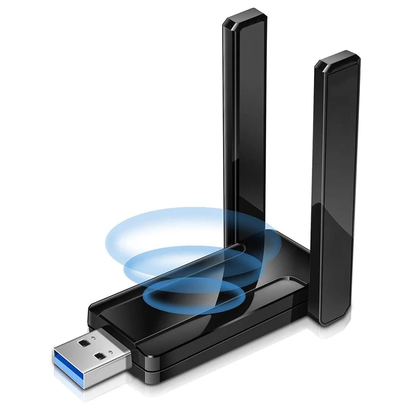 

Wireless Network Card 1300Mbps USB WiFi Adapter Dual Band 2.4G 5G USB 3.0 Network Adapter for PC Laptop Windows