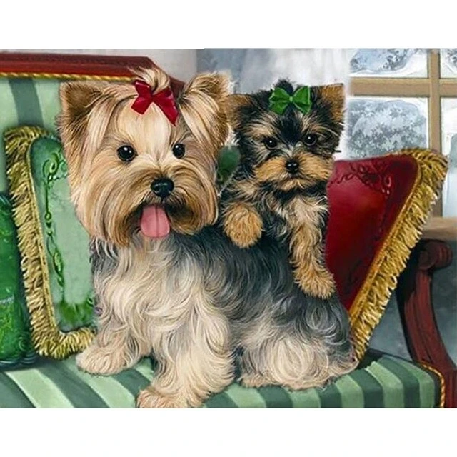 

100% 5d Diy Diamond Painting Cross Stitch Diamond Embroidery Dog Diamond Mosaic Animal Diamond Mosaic Home Decor