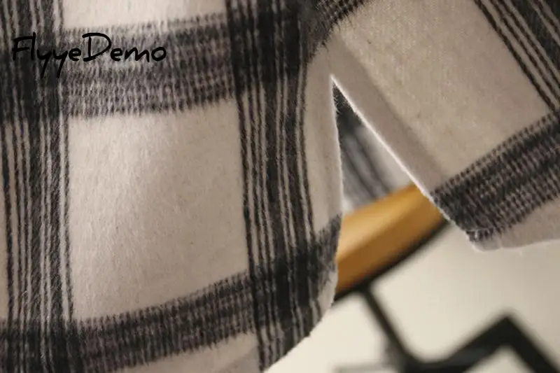 

Loose White Black Autumn Clothes Cotton Plaids Women Blouses Shirt 2020 High Quality Fashion Plus size Winter Shirts Warm Tops