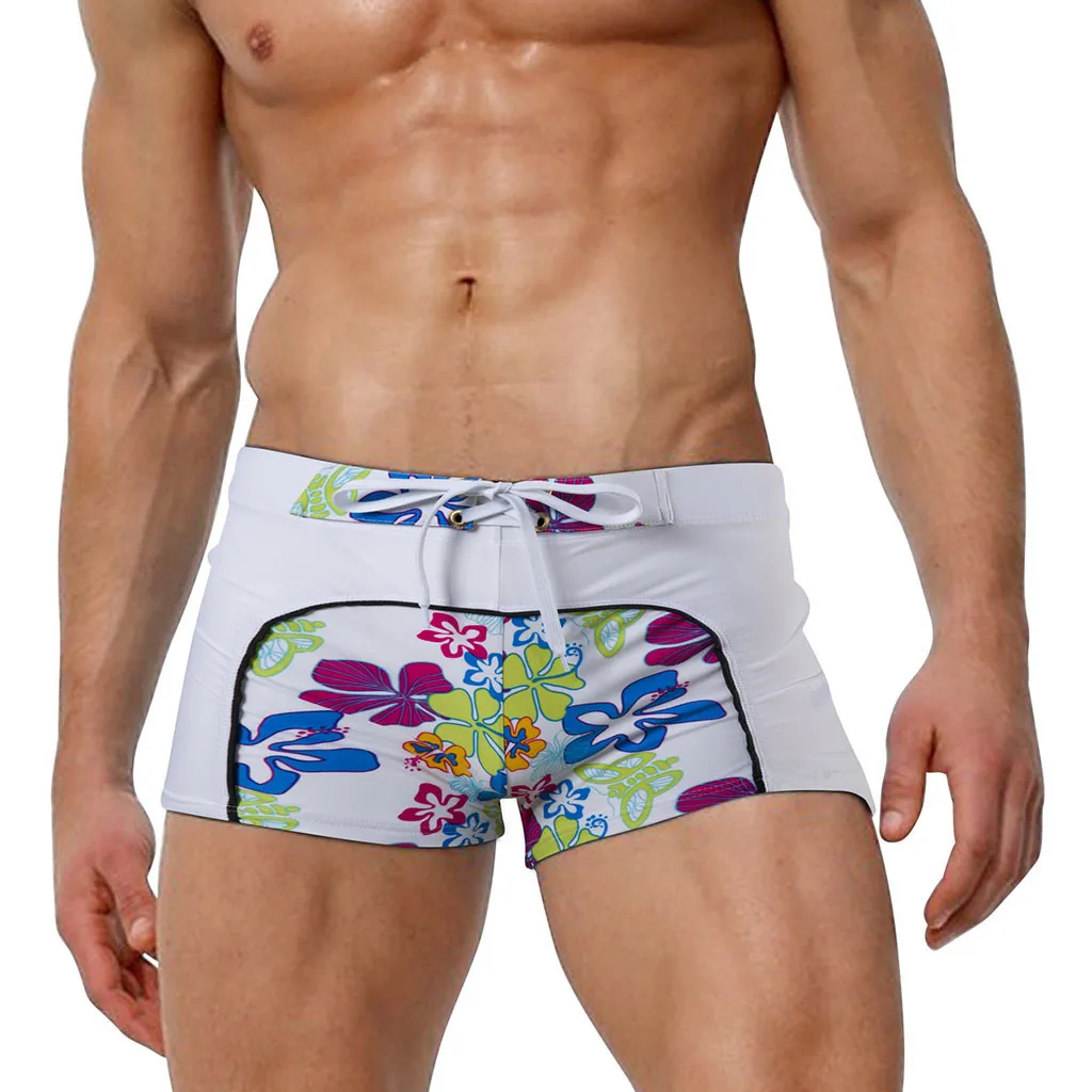 В стиле пэчворк и мультяшным цветочным узором флага пляжный спортивные трусы