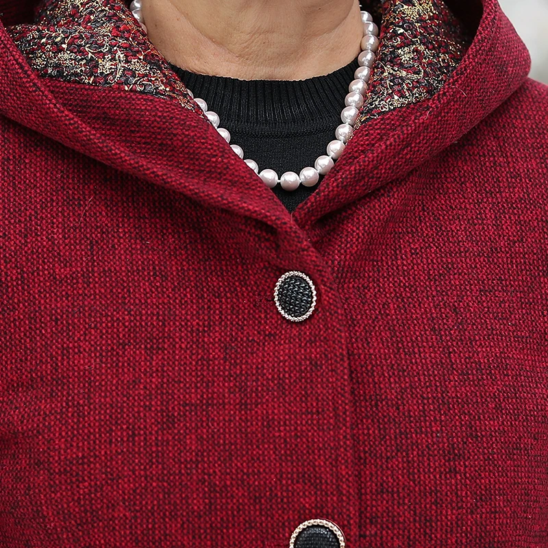 Новинка куртка для женщин среднего возраста Женская с добавлением хлопка