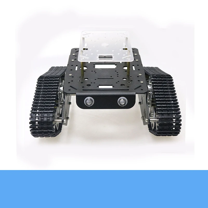 Металлический гусеничный шасси для радиоуправляемого танка + двигатель 9 В/12 В