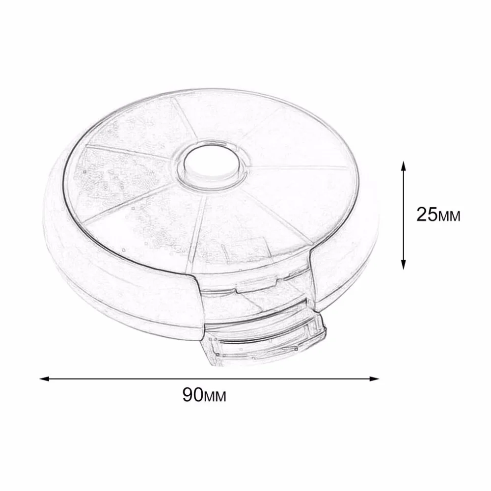Аптечка аптечка Автоматическая круглая форма компактный 7 дней в неделю