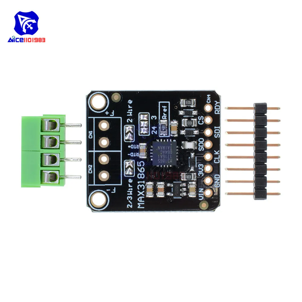 Плата усилителя датчика температуры diymore MAX31865 PT100/PT1000 RTD для Arduino | Электронные