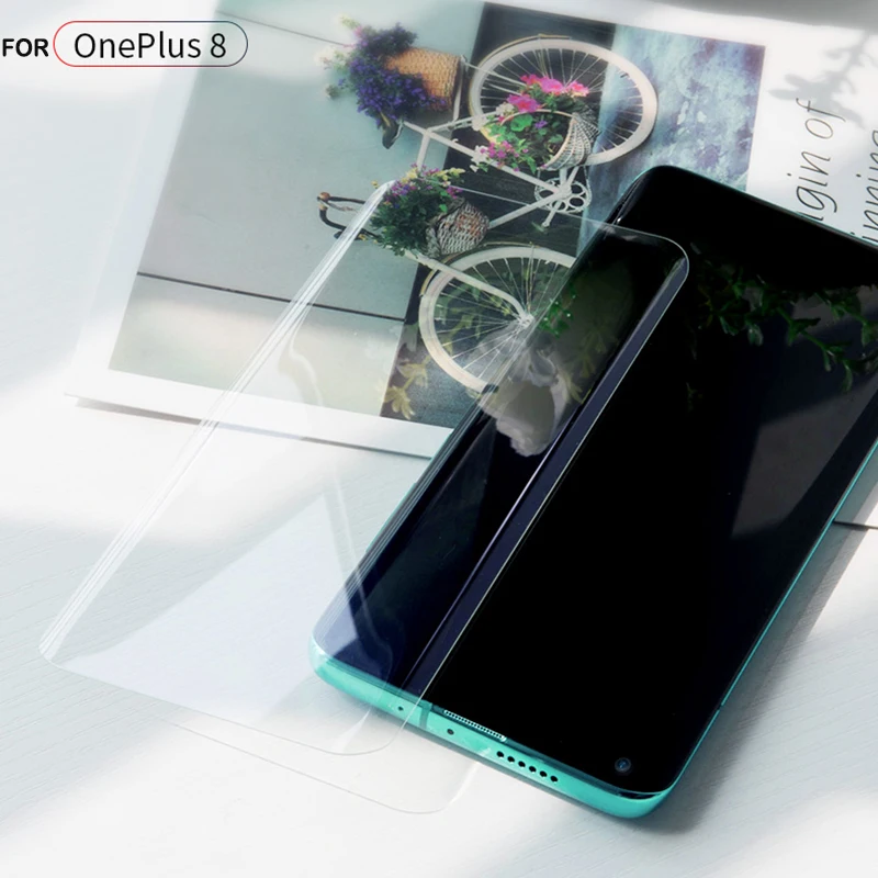 Нано-жидкое УФ-стекло для OnePlus 7 7T 8 Pro закаленное стекло Защита экрана полное