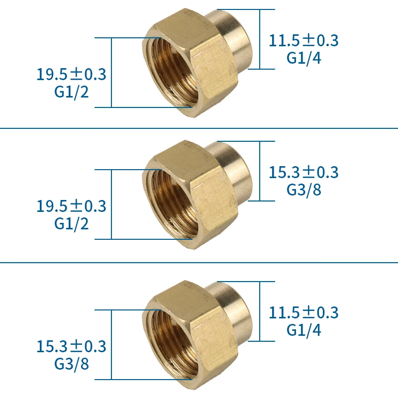 Латунное соединение Внутренний провод к внешней резьбе редуктор трубка