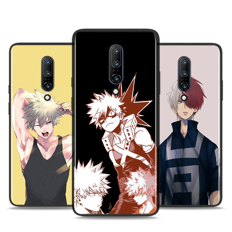 

Cute Anime My Hero Academia For OnePlus 5 5T 6 6T 7 7T 8 9 9R Pro Nord N100 N10 CE Black Phone 2 5G Case Soft Cover