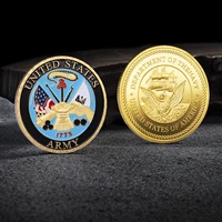u s military painted army gold coin commemorative coin collection coin badge handicraft gift