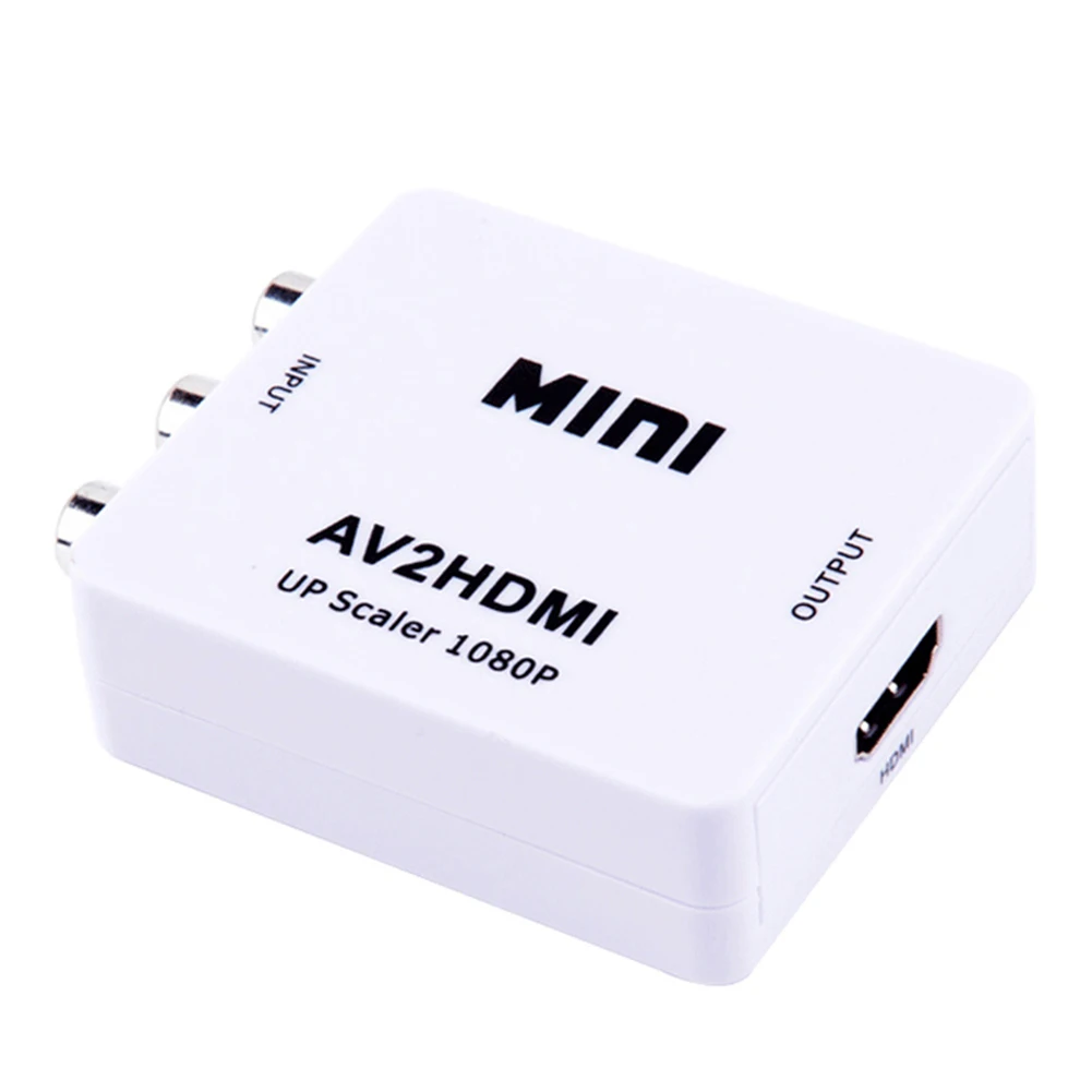 Мини аудиоконвертер 2AV 1080p вход в AV rca CVBS выходной адаптер для Xbox DVD ПК проектора