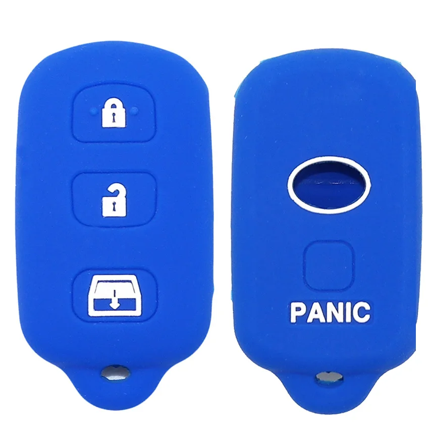 Силиконовый чехол для автомобильного ключа с 4 кнопками Toyota 4runner 1999-2009 Sequoia 2001-2008