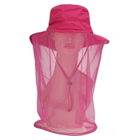 outdoor unisex mesh mosquito hats sunshade quick drying honey hatsmountaineering cycling fishing sunscreen hats