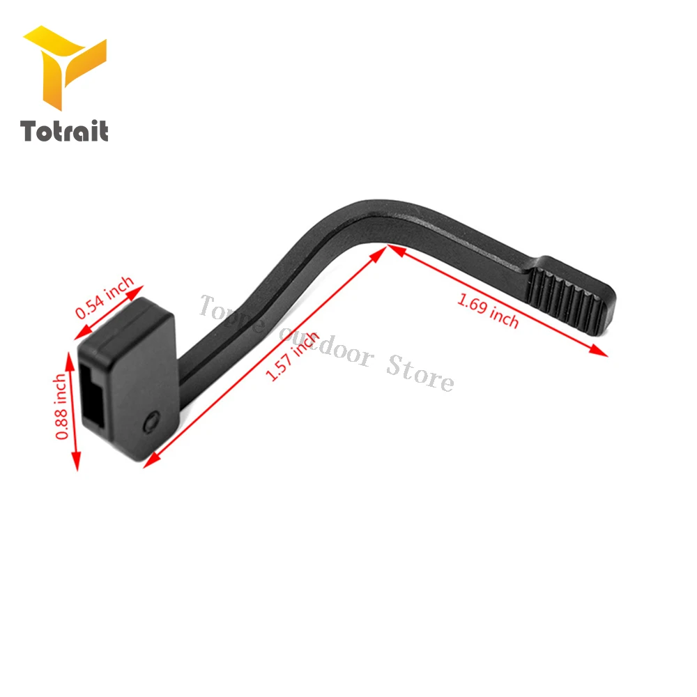 

TOtrait Tactical Enhanced Bad Lever MAP Bolt Catch Extender Release Lever Ambidextrous Mount-On Side Plate5.56/223Aluminum Alloy