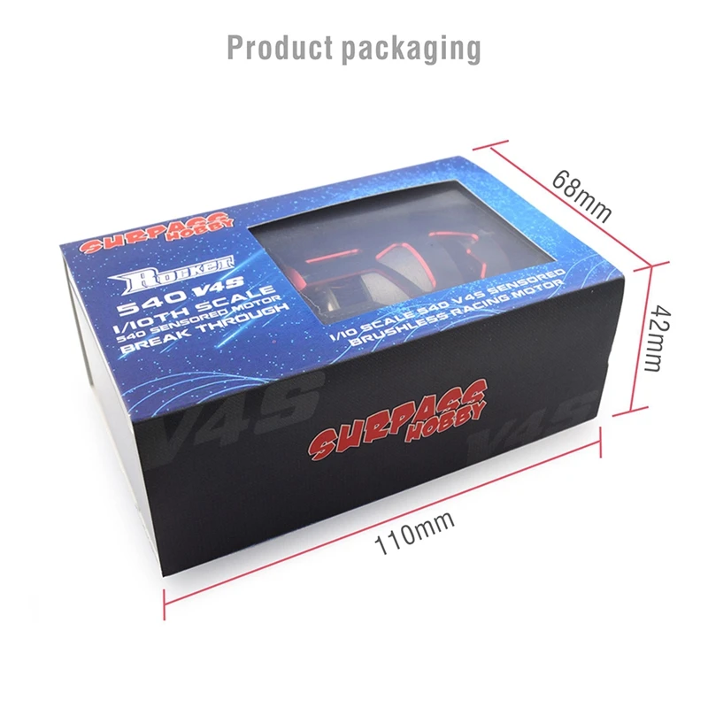 

SURPASS HOBBY Rocket 540 V4S 17.5T 21.5T Sensored Brushless Motor for STOCK SPEC 1/10 1/12 F1 Car