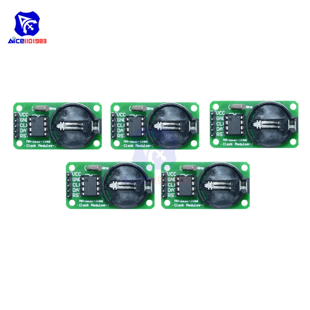 Diiymore 5 шт./лот DS1302 модуль часов в реальном времени для Arduino UNO AVR ARM PIC SMD|rtc ds1302|rtc for