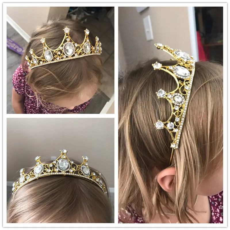 FORSEVEN Стразы хрустальные тиары и короны принцесса Noiva диадема корональный