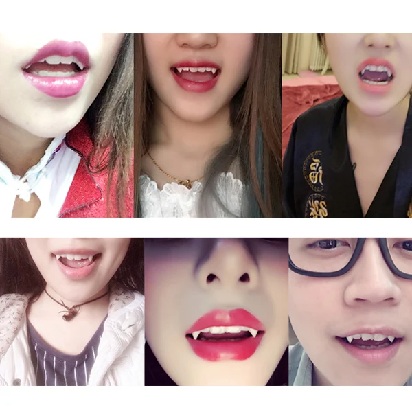 1 пара Аниме Манга эльф косплей поддельные зубы Хэллоуин костюм реквизит