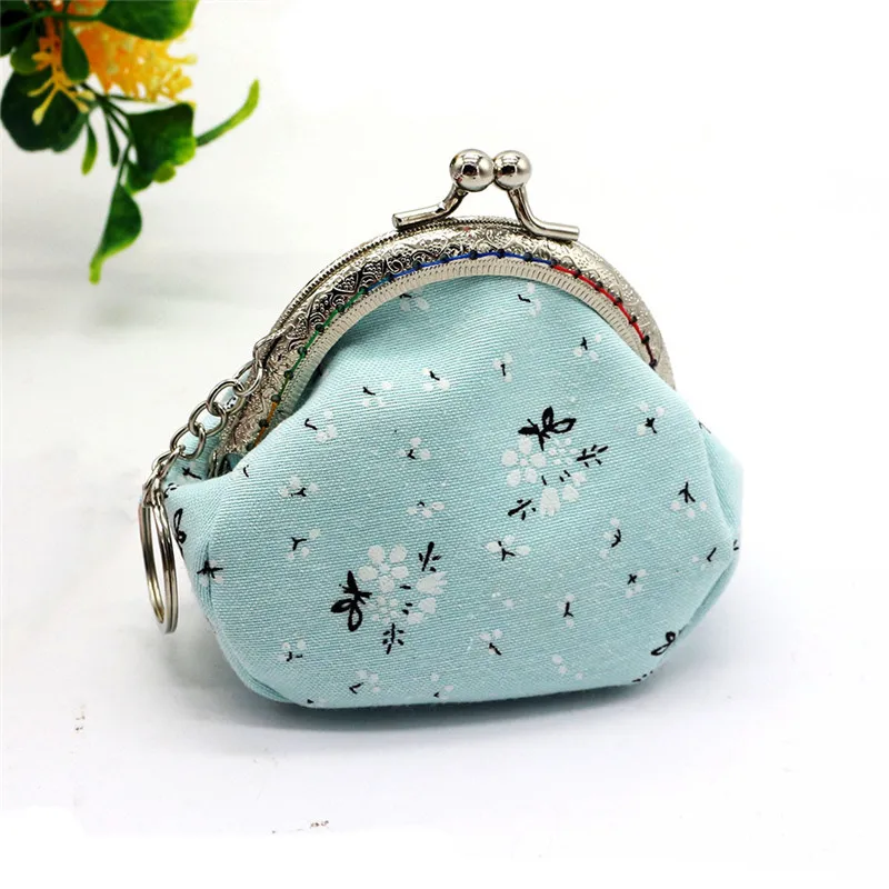 

2021 Vintage Short Wallets Flower Pattern Retro Wallet Female Purse Bag Women Coin Purse Women Mini Wallet