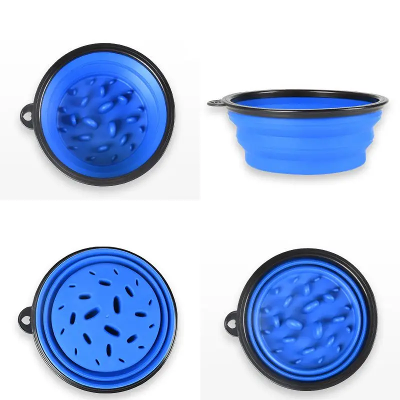 

Portable Pet Dog Feeding Food Bowls Anti Choking Dog Food bowl Plastic Slow Feeder Anti-Gulping Food Plate Pet Cat Tableware