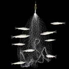 Рыболовная сеть разных размеров, ловушка, светящаяся сетка, рыболовные снасти, дизайн медной пружины, ловушка для ловли рыбы, Прямая поставка