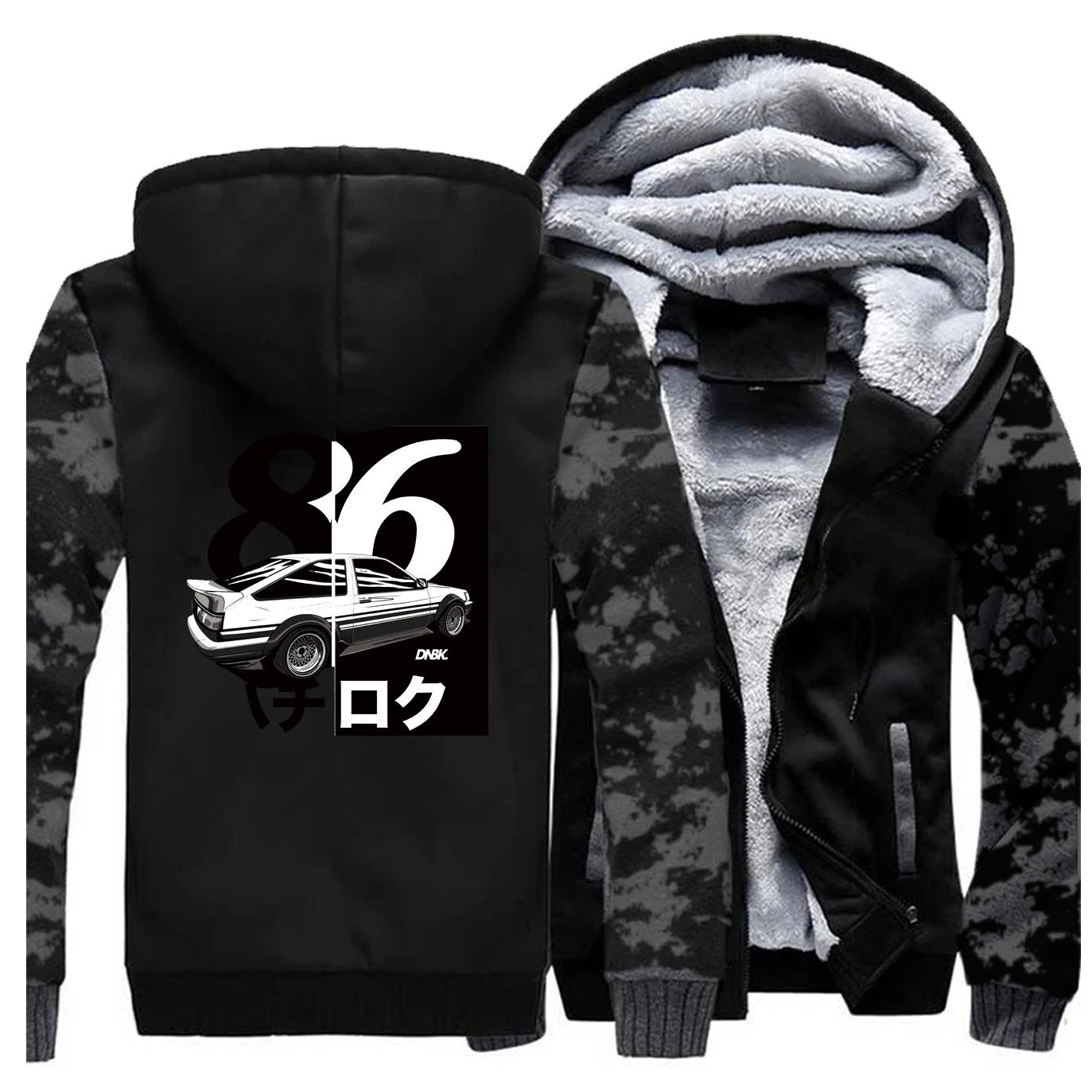 

Japan Anime Drift Initial D Thicken Jacket Hoodies Men Ae86 Initial Casual Plus Size Sportswear Mens Fleece Hip Hop Streetwear