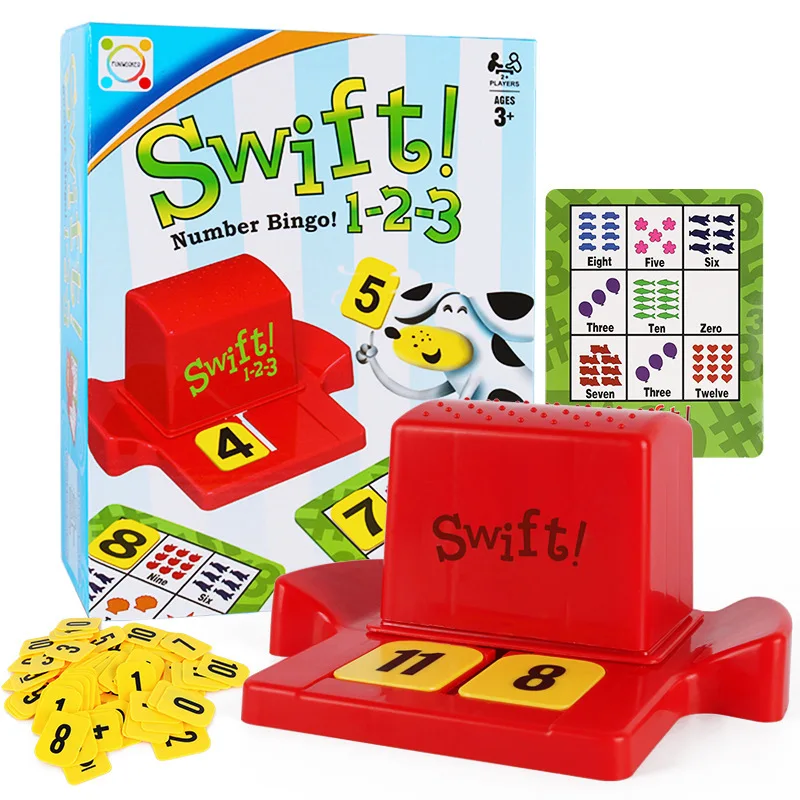 Новое поступление 2020 5 типов быстрый бинго цифры образовательные и слова картина