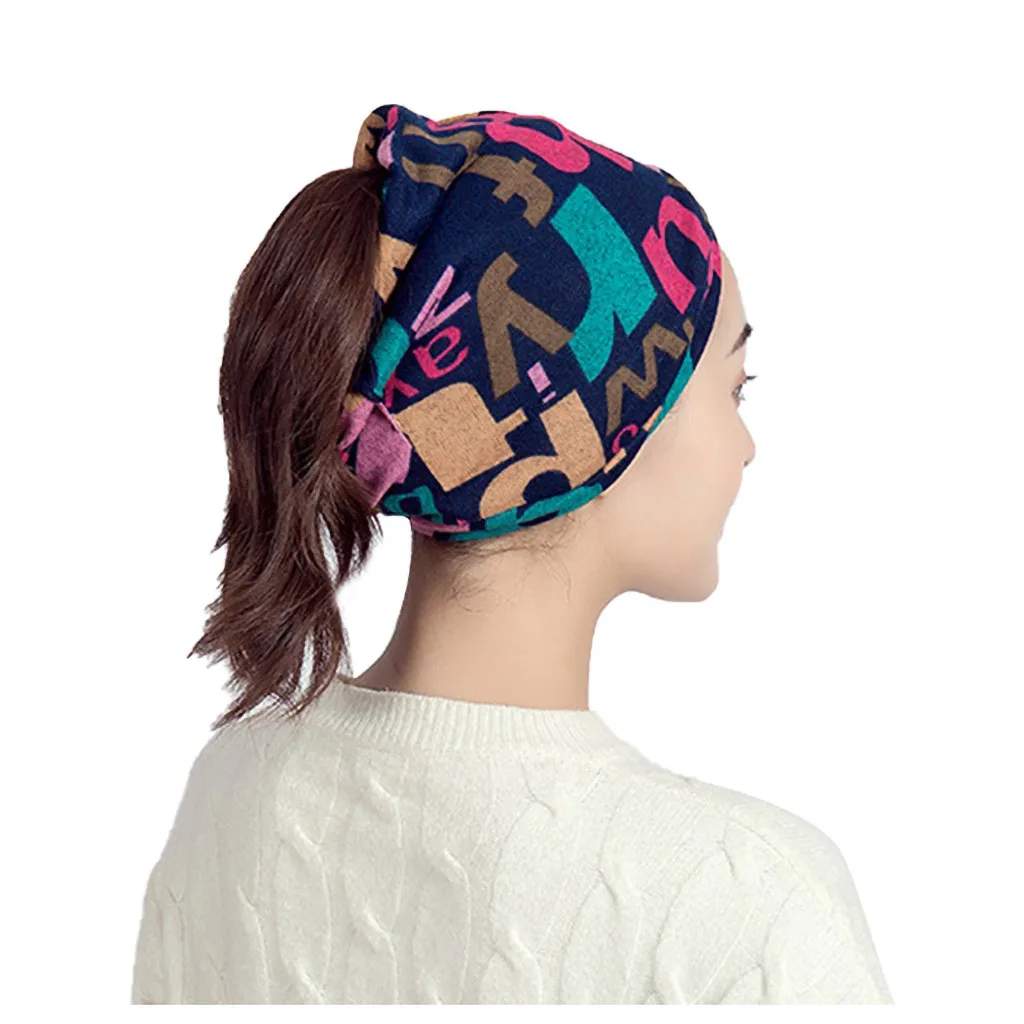 

Women wool Mask Scarf Face Mascarillas Headbands Wraps Print Lady Warm Neck Scarves Bib Women's Hedging Reusable Riding Masks