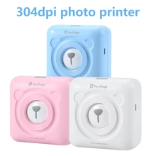 Высокое разрешение 304 dpi Карманный фотопринтер мини фото Bluetooth принтер для мобильного телефона Android и iOS подарки