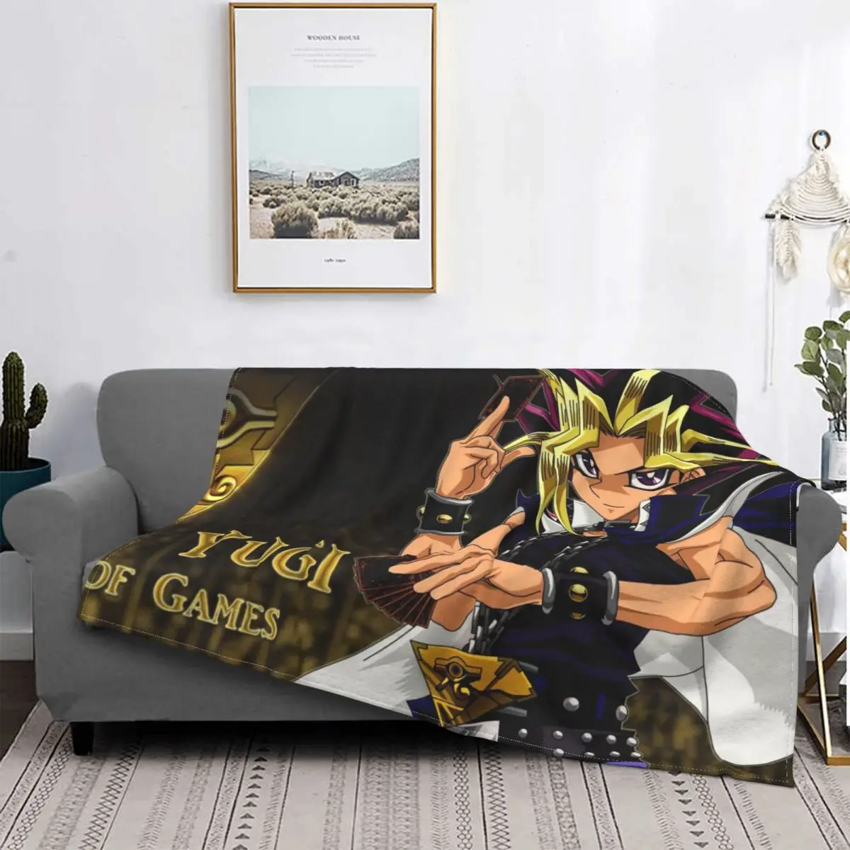 

Yugioh Blankets Fleece Decoration Ultra-Soft Throw Blankets for Bedding Bedroom Plush Thin Quilt