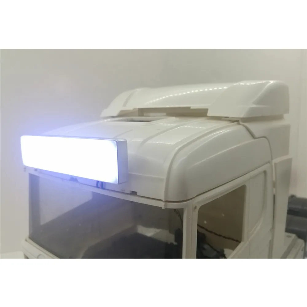 Потолочный светильник s Box квадратный светодиодный с 2 лампами для 1/14 Tamiya Scania Volvo