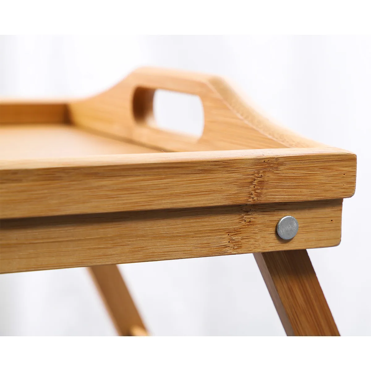 Домашний Складной стол для ноутбука Натуральный Бамбуковый простой портативный